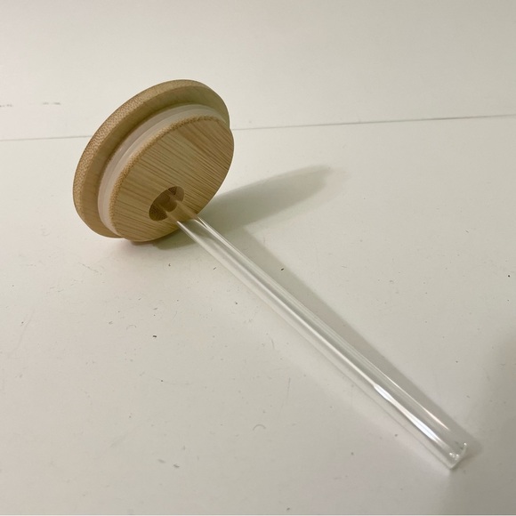 Custom Wednesday Addams Clear Glass Tumbler with Lid and Straw - Picture 6 of 15